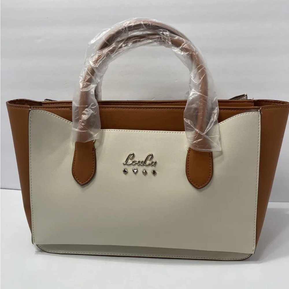 Loulu beige/tan purse brand new